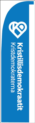 Beach Flag Suomi sininen  M 260 cm Pysty teksti